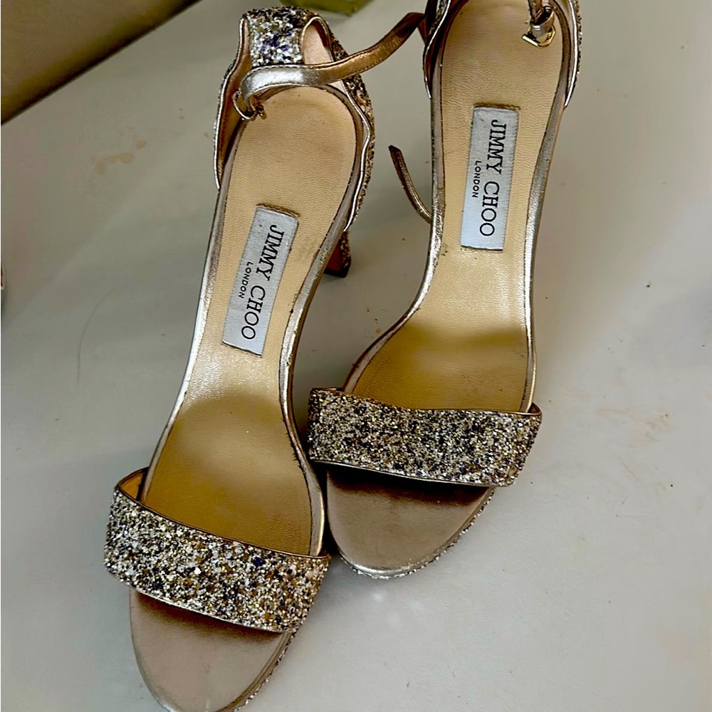 JIMMY CHOO Metallic heels (size 39)